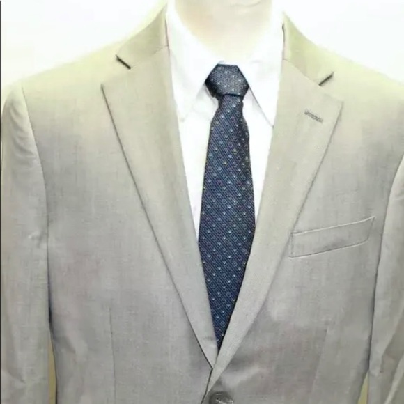 Daniel Hechter Men Blazer Gray Pure Wool Lined 2 Buttons 40R - Picture 2 of 7